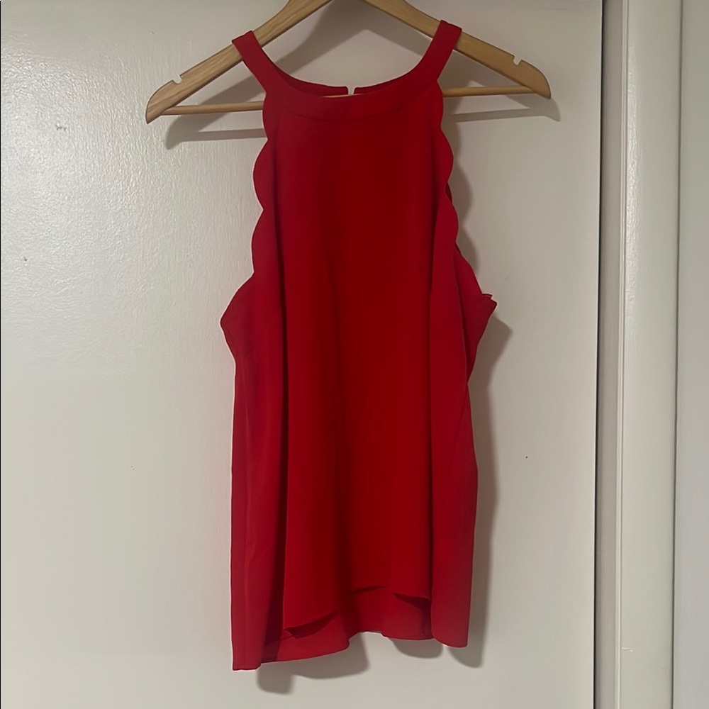 Red Sleeveless Women's Top